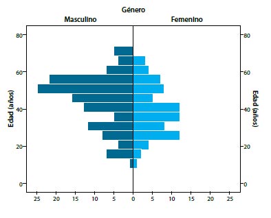 Figura 1. Pirámide poblacional