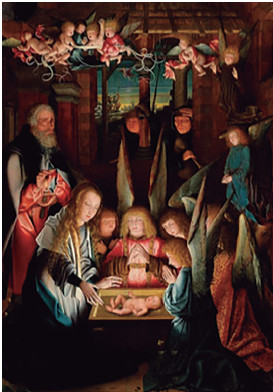 Figura 8. La adoración del niño Jesús